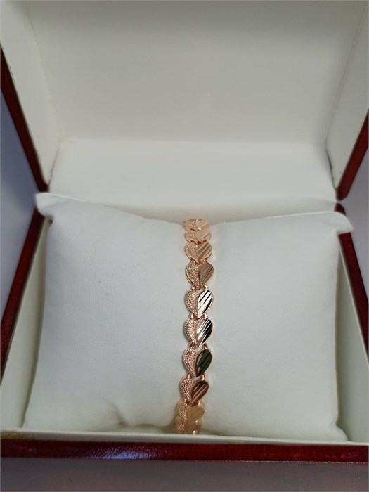 Браслет "Золотые сердца" (Е4) 19466