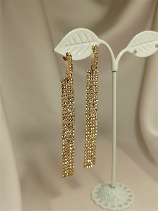 Серьги "Хрустальный ручеек" (В9) 19475