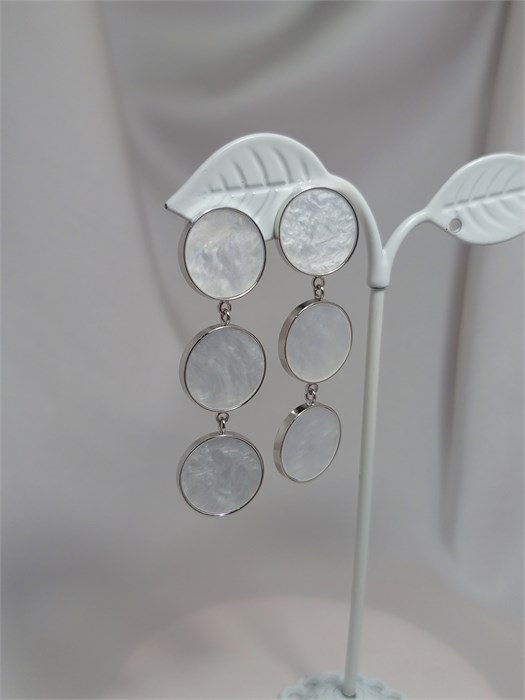 Серьги "Перламутровый сон" (В10) 19481