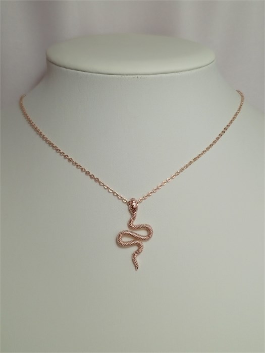 Комплект цепочки с кулоном "Змейка" 19521