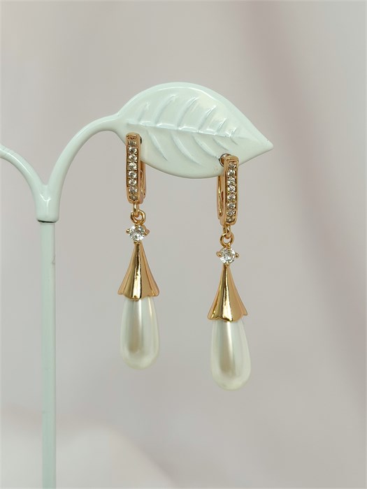 Серьги "Нежный жемчуг" (Г5) 19550