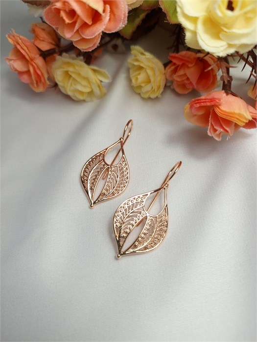 Серьги "Ажурная песня" (Г2) 19554