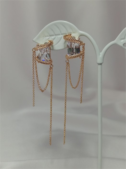 Серьги "Хрустальный стиль" (В8) 19613