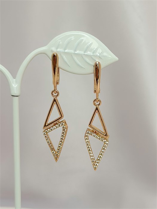 Серьги "Кристальные фигуры" (Г2) 19690