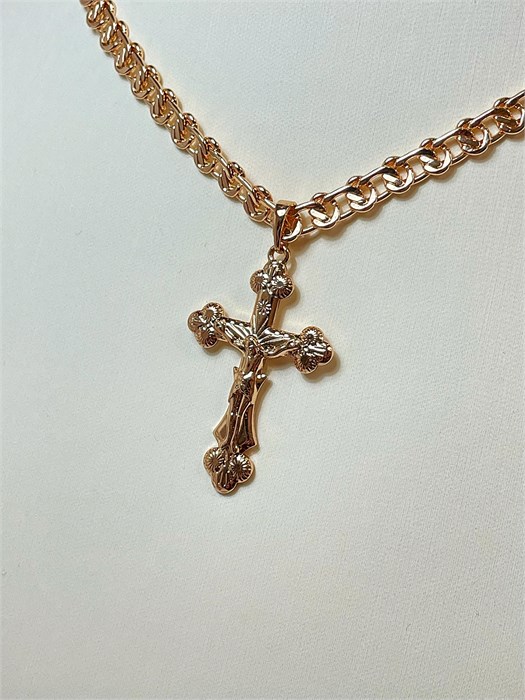 Крестик из дубайского золота 19721