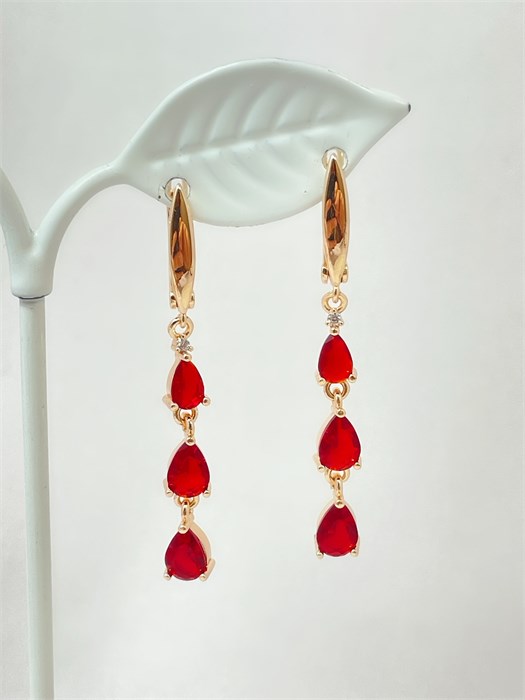 Серьги "Гранатовая нежность" 19837