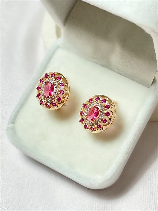 Серьги  "Яркое утро" 19841