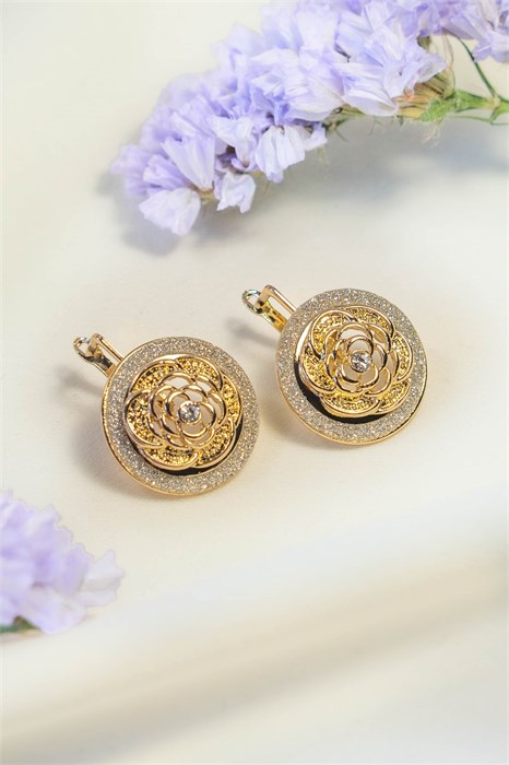 Серьги  "Роза любви" 19911