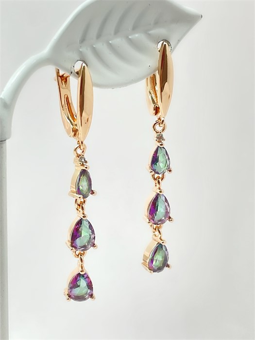 Серьги "Турмалиновая нежность" 19914