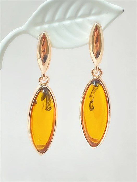 Серьги "Янтарные мечты" 19916