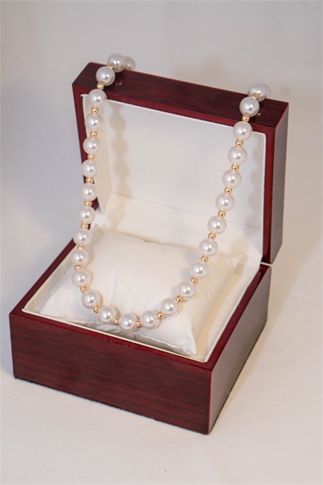 Бусы из жемчуга "Невеста" 1см 19926