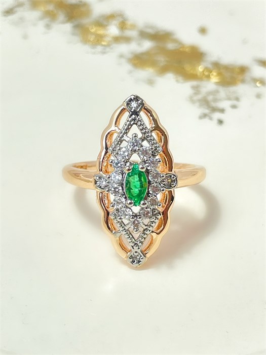 Кольцо "Волшебный изумруд" 20026