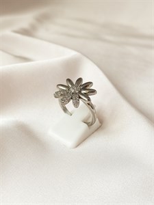 Кольцо "Серебряная хризантема"