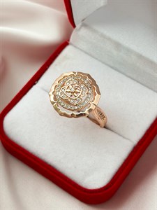 Кольцо  "Золотой цветок"