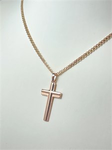 Крестик из дубайского золота 20100