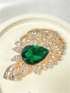Брошь «Изумрудная фантазия» 20157