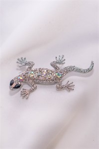 Брошь "Серебряная ящерица" 13013