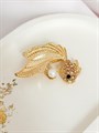 Брошь "Золотая рыбка" - фото 124936