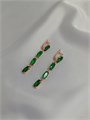Серьги "Изумрудные огни" (А4) 19290