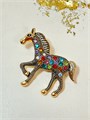 Брошь "Сказочная лошадь" символ 2026 года 19711