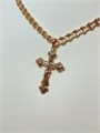 Крестик из дубайского золота 19721