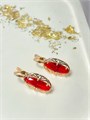 Серьги "Рубиновый триумф" 19850