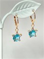 Серьги "Бирюзовые звездочки" 19876