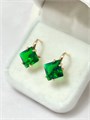 Серьги "Изумрудные льдинки" 19915