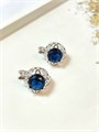 Серьги "Серебряный сапфир" 19989