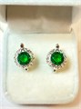 Серьги "Серебряный изумруд" 19990