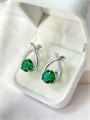 Серьги "Изумрудный восторг" 20050