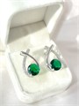Серьги "Изумрудный восторг" 20050