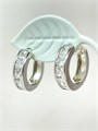 Серьги-кольца «Кристальное сияние» 20153