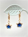 Серьги "Сапфировые звездочки" 20163