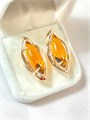 Серьги "Элегантный янтарь" 20199