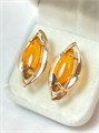 Серьги "Элегантный янтарь" 20199