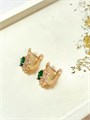 Серьги "Изумрудный мотив" 20207