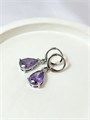 Серьги «Капли лаванды» 20538
